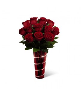 The In Love with Red Roses Bouquet The In Love with Red Roses Bouquet